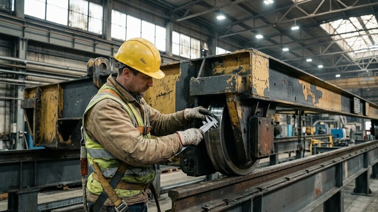 Крановое колесо: профиль обода, привод и допуски по рельсовому пути